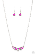 Load image into Gallery viewer, oak-sisters-jewelry-pyramid-prowl-pink-necklace-paparazzi-accessories-by-lisa