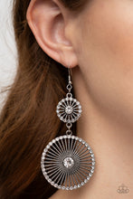 Load image into Gallery viewer, Paparazzi 🔆 Bring Down the WHEELHOUSE - White Earrings