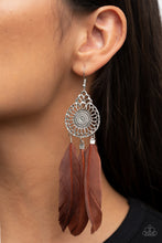 Load image into Gallery viewer, Paparazzi π Pretty in PLUMES - Brown Earrings