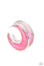 Load image into Gallery viewer, oak-sisters-jewelry-charismatically-curvy-pink-earrings-paparazzi-accessories-by-lisa