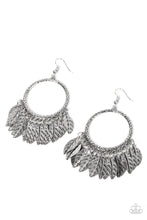Load image into Gallery viewer, oak-sisters-jewelry-fowl-tempered-silver-earrings-paparazzi-accessories-by-lisa