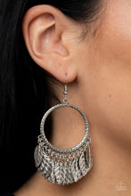 Load image into Gallery viewer, Paparazzi 🔆 FOWL Tempered - Silver Earrings