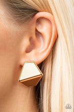Load image into Gallery viewer, Paparazzi 🔆 Generically Geometric - Brown Post Earrings