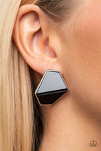Load image into Gallery viewer, Paparazzi 🔆 Generically Geometric - Black Post Earrings