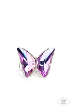 Load image into Gallery viewer, oak-sisters-jewelry-fluorescent-flutter-purple-ring-paparazzi-accessories-by-lisa
