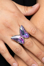 Load image into Gallery viewer, Paparazzi 🔆 Fluorescent Flutter - Purple Ring