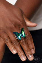 Load image into Gallery viewer, Paparazzi 🔆 Fluorescent Flutter - Green Ring