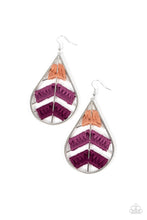 Load image into Gallery viewer, oak-sisters-jewelry-nice-threads-purple-earrings-paparazzi-accessories-by-lisa