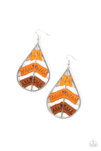 Load image into Gallery viewer, oak-sisters-jewelry-nice-threads-orange-earrings-paparazzi-accessories-by-lisa