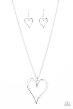 Load image into Gallery viewer, oak-sisters-jewelry-hopelessly-in-love-silver-necklace-paparazzi-accessories-by-lisa