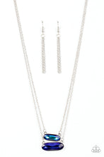Load image into Gallery viewer, oak-sisters-jewelry-double-bubble-burst-blue-necklace-paparazzi-accessories-by-lisa