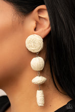 Load image into Gallery viewer, Paparazzi 🔆 Twine Tango - White Post Earrings