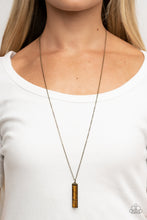 Load image into Gallery viewer, Paparazzi 🔆 Set in GEMSTONE - Brass Necklace