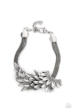 Load image into Gallery viewer, oak-sisters-jewelry-boa-and-arrow-silver-bracelet-paparazzi-accessories-by-lisa