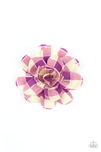 Load image into Gallery viewer, Paparazzi 🔆 Gingham Garden - Purple Hair Clip