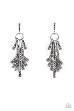 Load image into Gallery viewer, oak-sisters-jewelry-fan-of-glam-silver-post earrings-paparazzi-accessories-by-lisa