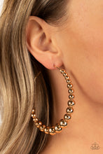 Load image into Gallery viewer, Paparazzi π Show Off Your Curves - Gold Earrings