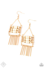 Load image into Gallery viewer, oak-sisters-jewelry-tribal-tapestry-gold-earrings-paparazzi-accessories-by-lisa