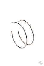 Load image into Gallery viewer, oak-sisters-jewelry-can-i-get-a-hoop-hoop-black-earrings-paparazzi-accessories-by-lisa