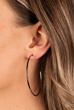 Load image into Gallery viewer, Paparazzi 🔆 Can I Get a HOOP HOOP - Black Earrings