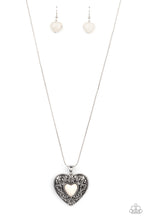 Load image into Gallery viewer, oak-sisters-jewelry-wholeheartedly-whimsical-white-necklace-paparazzi-accessories-by-lisa