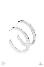 Load image into Gallery viewer, oak-sisters-jewelry-learning-curve-silver-earrings-paparazzi-accessories-by-lisa