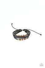 Load image into Gallery viewer, oak-sisters-jewelry-treasure-tracker-black-bracelet-paparazzi-accessories-by-lisa