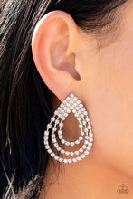 Load image into Gallery viewer, Paparazzi 🔆 Take a POWER Stance - White Post Earrings