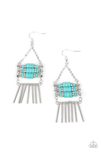 Load image into Gallery viewer, oak-sisters-jewelry-tribal-tapestry-blue-earrings-paparazzi-accessories-by-lisa