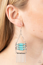 Load image into Gallery viewer, Paparazzi π Tribal Tapestry - Blue Earrings