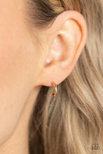 Load image into Gallery viewer, Paparazzi 🔆 Skip the Small Talk - Gold Earrings