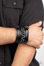 Load image into Gallery viewer, Paparazzi 🔆 Rocker Attitude - Black Bracelet