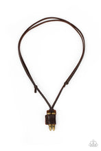 Load image into Gallery viewer, oak-sisters-jewelry-on-the-lookout-brass-necklace-paparazzi-accessories-by-lisa