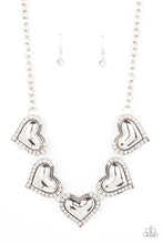 Load image into Gallery viewer, oak-sisters-jewelry-kindred-hearts-white-necklace-paparazzi-accessories-by-lisa