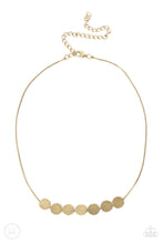Load image into Gallery viewer, oak-sisters-jewelry-slimmer-glimmer-brass-necklace-paparazzi-accessories-by-lisa