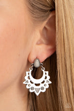 Load image into Gallery viewer, Paparazzi 🔆 Earthy Zeal - White Post Earrings