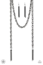 Load image into Gallery viewer, oak-sisters-jewelry-scarfed-for-attention-gunmetal-paparazzi-accessories-by-lisa