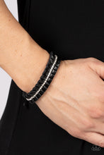 Load image into Gallery viewer, Paparazzi 🔆 Pretty, Pretty PLEATS - Black Bracelet