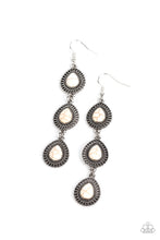 Load image into Gallery viewer, oak-sisters-jewelry-desertscape-dweller-white-earrings-paparazzi-accessories-by-lisa