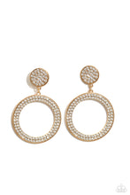 Load image into Gallery viewer, oak-sisters-jewelry-glow-you-away-gold-post earrings-paparazzi-accessories-by-lisa