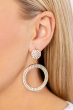Load image into Gallery viewer, Paparazzi 🔆 GLOW You Away - Gold Post Earrings