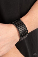 Load image into Gallery viewer, Paparazzi 🔆 Leather Lumberyard - Black Bracelet
