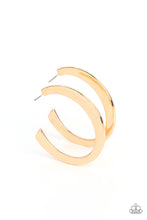 Load image into Gallery viewer, oak-sisters-jewelry-learning-curve-gold-earrings-paparazzi-accessories-by-lisa