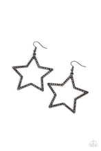 Load image into Gallery viewer, oak-sisters-jewelry-supernova-sparkle-black-earrings-paparazzi-accessories-by-lisa