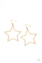 Load image into Gallery viewer, oak-sisters-jewelry-supernova-sparkle-gold-earrings-paparazzi-accessories-by-lisa
