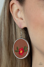 Load image into Gallery viewer, Paparazzi 🔆 Prairie Patchwork - Red Earrings