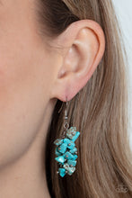 Load image into Gallery viewer, Paparazzi π Pebble Palette - Blue Earrings
