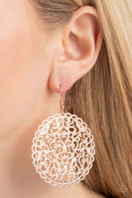 Load image into Gallery viewer, Paparazzi π The Whole Nine VINEYARDS - Rose Gold Earrings