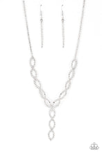 Load image into Gallery viewer, oak-sisters-jewelry-infinitely-icy-white-necklace-paparazzi-accessories-by-lisa