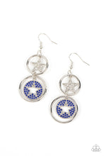 Load image into Gallery viewer, oak-sisters-jewelry-liberty-and-sparkle-for-all-blue-earrings-paparazzi-accessories-by-lisa